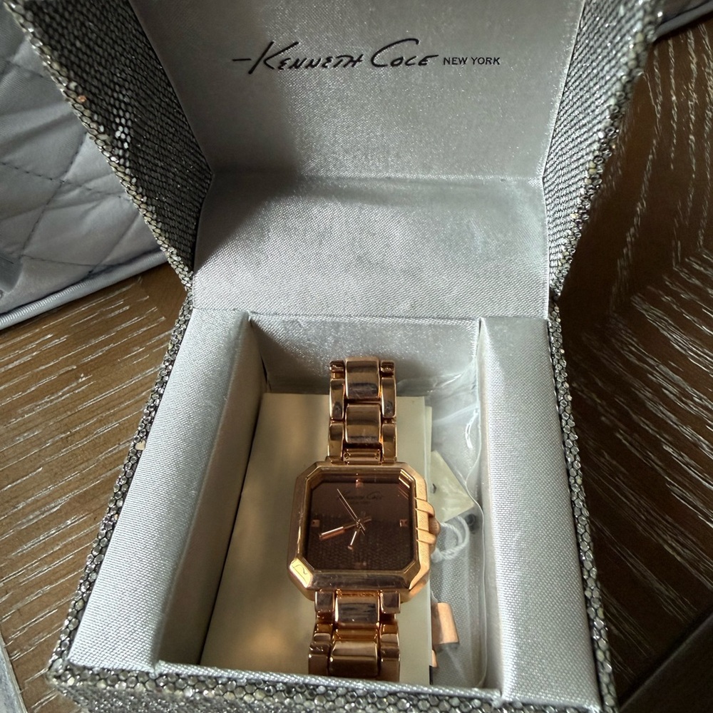 Kenneth Cole Metallic Rose Timepiece